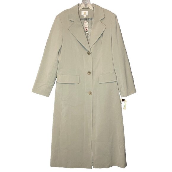 Gallery Jackets & Blazers - Gallery Women Classic Quiet Luxury Clean Girl Full Length Trench Overcoat 8
